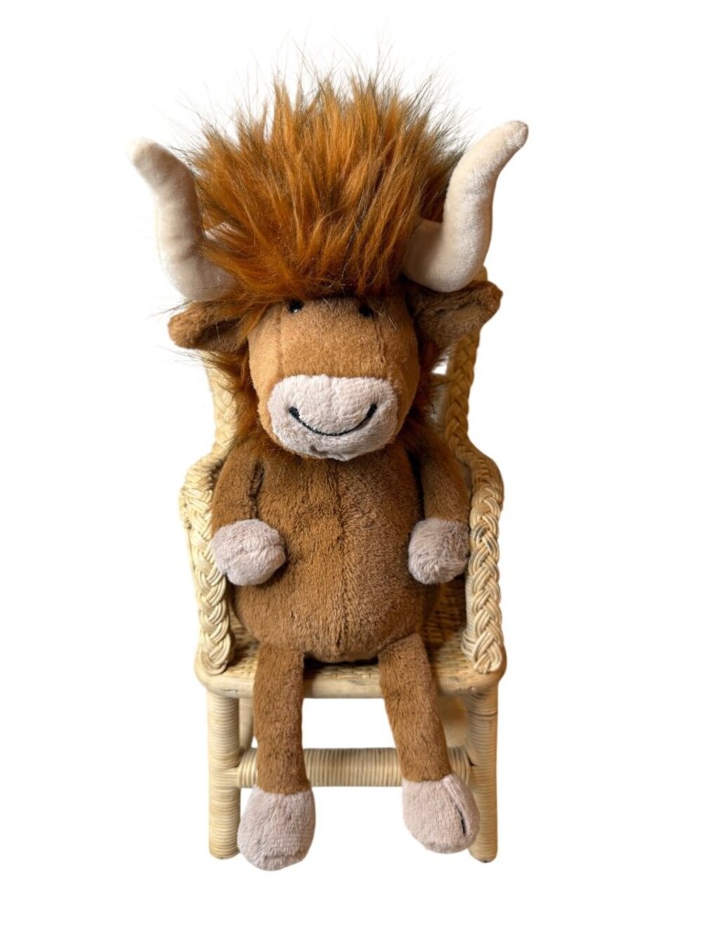 Jellycat Ramone Bull Plush Toy 13" Brown Tan Soft Stuffed Animal With Tags